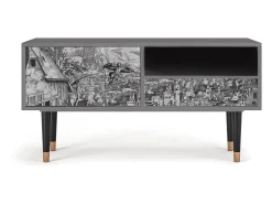 Sale Mueble de TV - 115х59х48 cm - T3 - Departure, Cinza Cinzento
