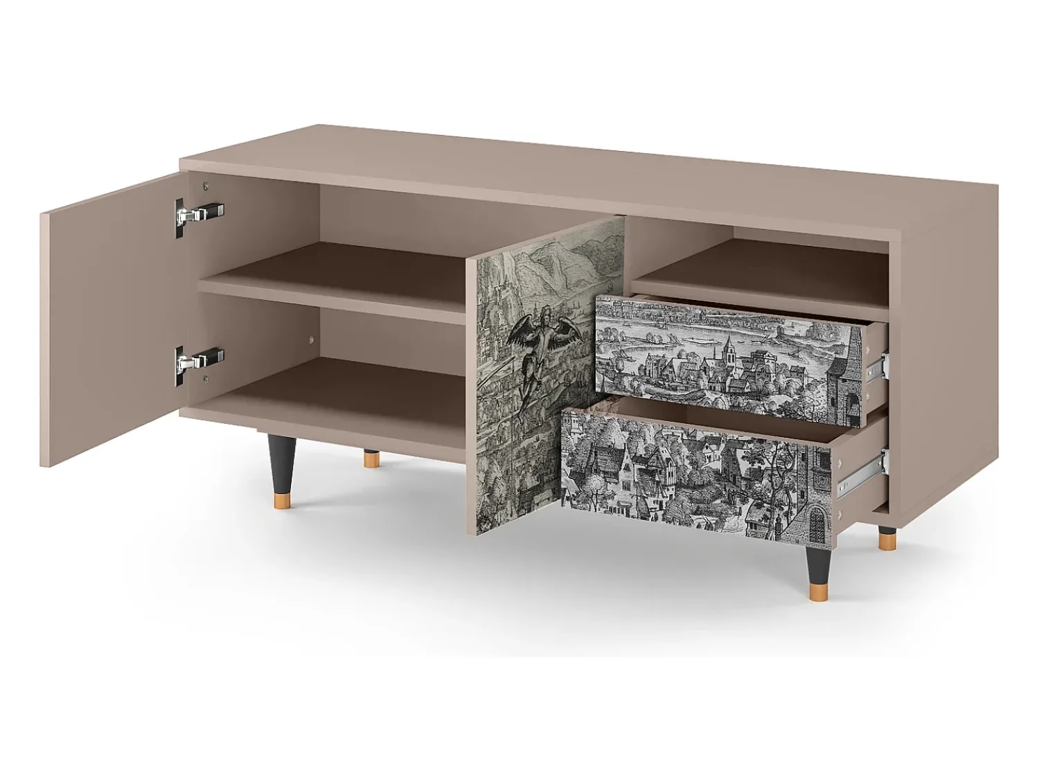 Mueble de TV - 125х56х41 cm - T7 - Departure, Latte^ Móvel De Tv