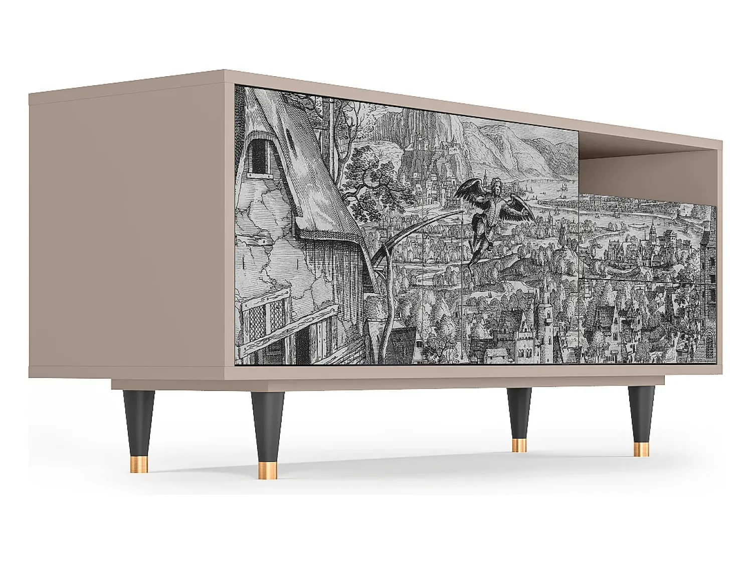 Mueble de TV - 125х56х41 cm - T7 - Departure, Latte^ Móvel De Tv