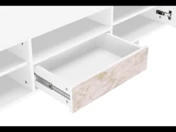 Mueble de TV - 170х59х41 cm - T6 - Dirty Roses, Branco^ Móvel De Tv