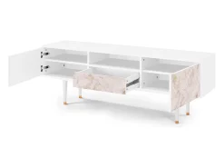 Mueble de TV - 170х59х41 cm - T6 - Dirty Roses, Branco^ Móvel De Tv