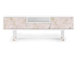 Mueble de TV - 170х59х41 cm - T6 - Dirty Roses, Branco^ Móvel De Tv