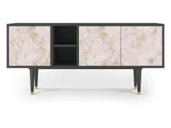 Móvel De Tv* Mueble de TV - 150х69х41 cm - T5 - Dirty Roses, Antracite Cinza antracite