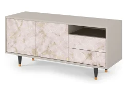 Móvel De Tv* Mueble de TV - 125х56х41 cm - T7 - Dirty Roses, Areia Bege