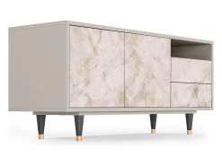 Móvel De Tv* Mueble de TV - 125х56х41 cm - T7 - Dirty Roses, Areia Bege