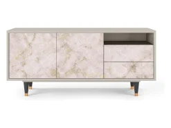 Móvel De Tv* Mueble de TV - 125х56х41 cm - T7 - Dirty Roses, Areia Bege
