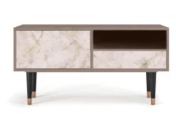 Móvel De Tv* Mueble de TV - 115х59х48 cm - T3 - Dirty Roses, Latte Bege