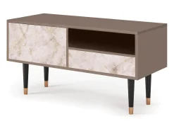 Móvel De Tv* Mueble de TV - 115х59х48 cm - T3 - Dirty Roses, Latte Bege