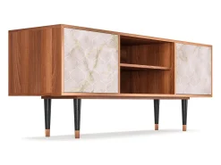 Móvel De Tv* Mueble de TV - 170х69х48 cm - T2 - Dirty Roses, Nogueira Castanho