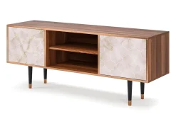 Móvel De Tv* Mueble de TV - 170х69х48 cm - T2 - Dirty Roses, Nogueira Castanho