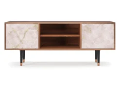 Móvel De Tv* Mueble de TV - 170х69х48 cm - T2 - Dirty Roses, Nogueira Castanho