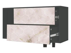 Móvel De Tv| Mueble de TV - 170х69х48 cm - T1 - Dirty Roses, Antracite Cinza antracite
