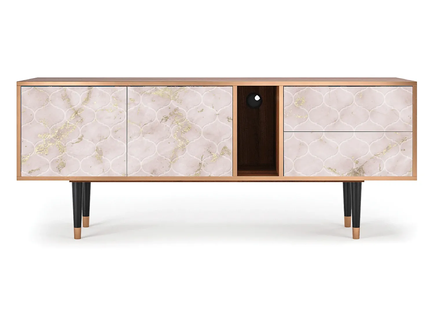 Mueble de TV - 170х69х48 cm - T1 - Dirty Roses, Nogueira^ Móvel De Tv