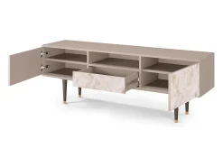 Móvel De Tv| Mueble de TV - 170х59х41 cm - T6 - Dirty Roses, Latte Bege