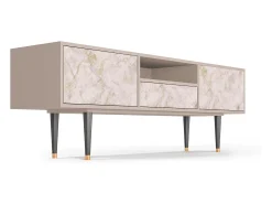 Móvel De Tv| Mueble de TV - 170х59х41 cm - T6 - Dirty Roses, Latte Bege
