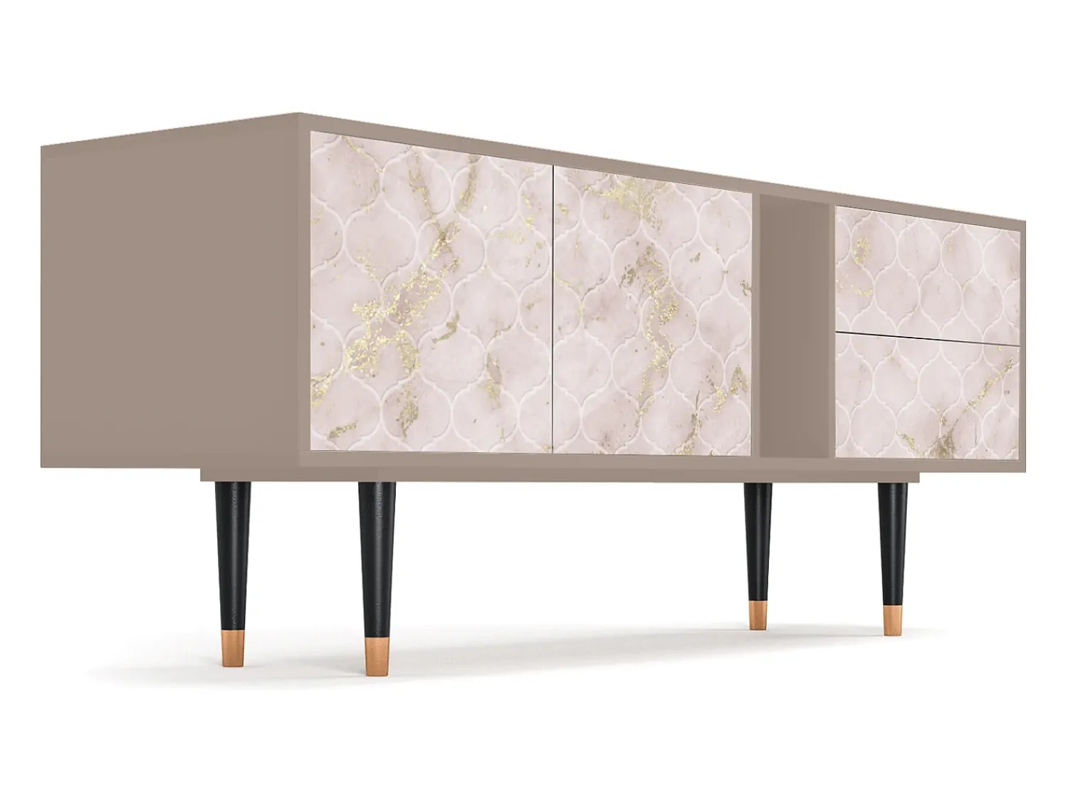 Mueble de TV - 170х69х48 cm - T1 - Dirty Roses, Latte^ Móvel De Tv