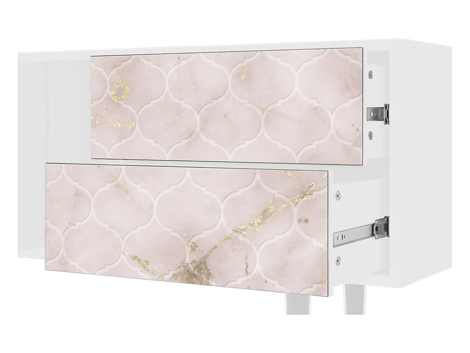 Móvel De Tv| Mueble de TV - 170х69х48 cm - T1 - Dirty Roses, Branco Bege