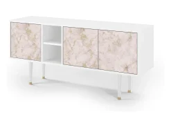 Móvel De Tv* Mueble de TV - 150х69х41 cm - T5 - Dirty Roses, Branco Bege