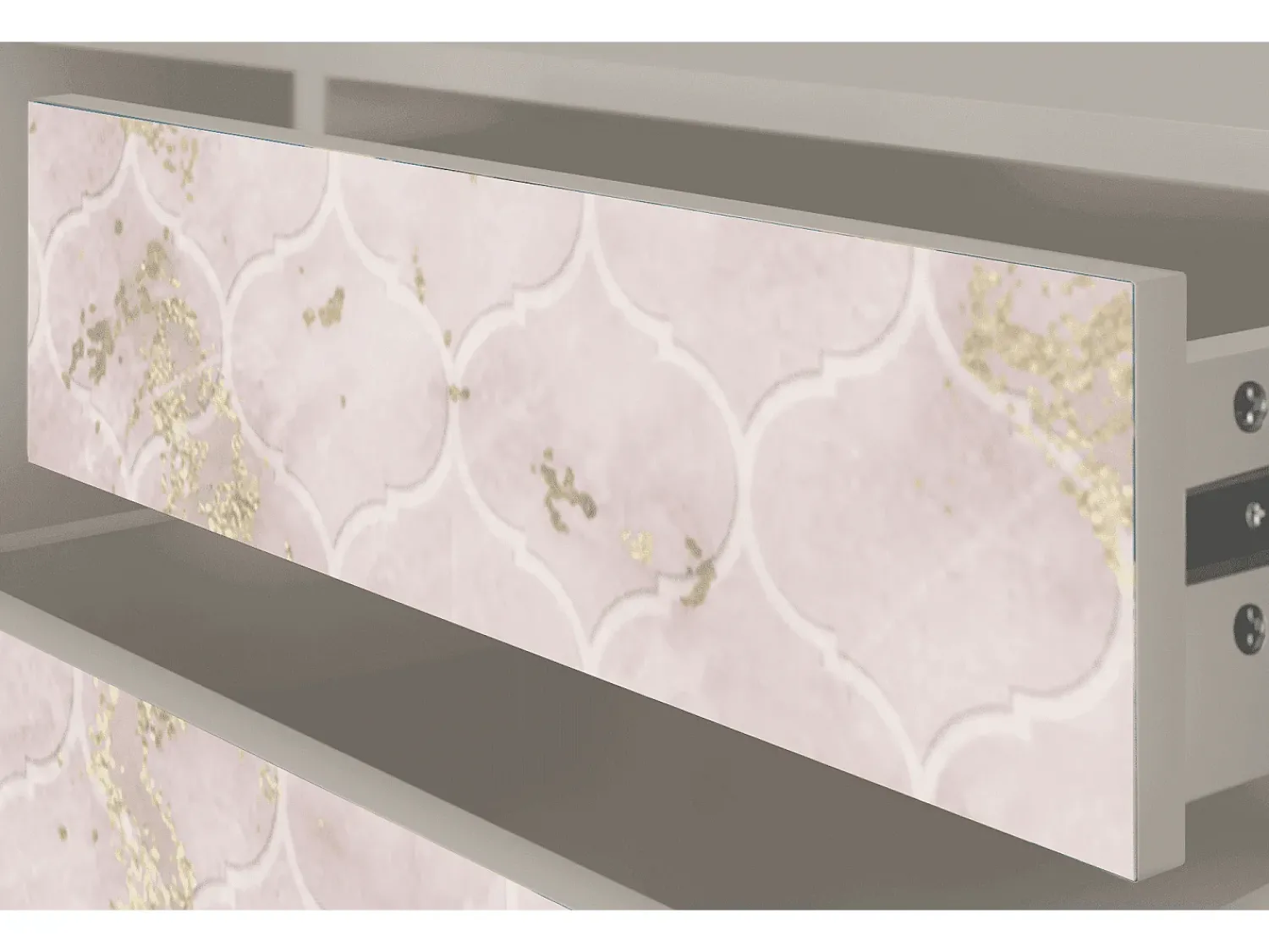 Móvel De Tv* Mueble de TV - 170х59х48 cm - T4 - Dirty Roses, Areia Bege