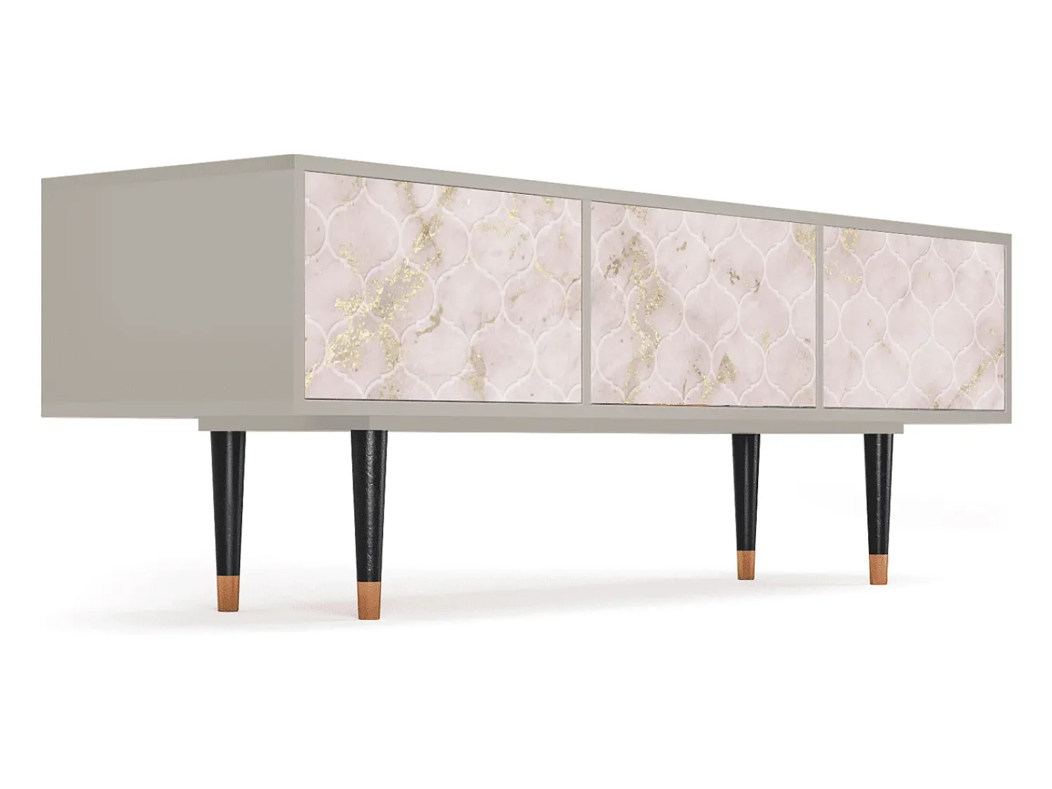 Móvel De Tv* Mueble de TV - 170х59х48 cm - T4 - Dirty Roses, Areia Bege