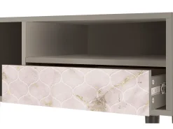 Outlet Mueble de TV - 115х59х48 cm - T3 - Dirty Roses, Areia Bege