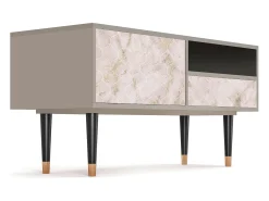 Outlet Mueble de TV - 115х59х48 cm - T3 - Dirty Roses, Areia Bege