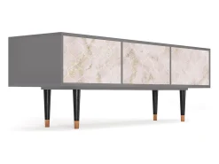 Sale Mueble de TV - 170х59х48 cm - T4 - Dirty Roses, Cinza Cinzento