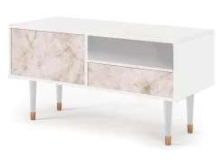 Sale Mueble de TV - 115х59х48 cm - T3 - Dirty Roses, Branco Bege