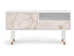 Sale Mueble de TV - 115х59х48 cm - T3 - Dirty Roses, Branco Bege