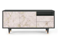 Mueble de TV - 125х56х41 cm - T7 - Dirty Roses, Antracite^ Móvel De Tv