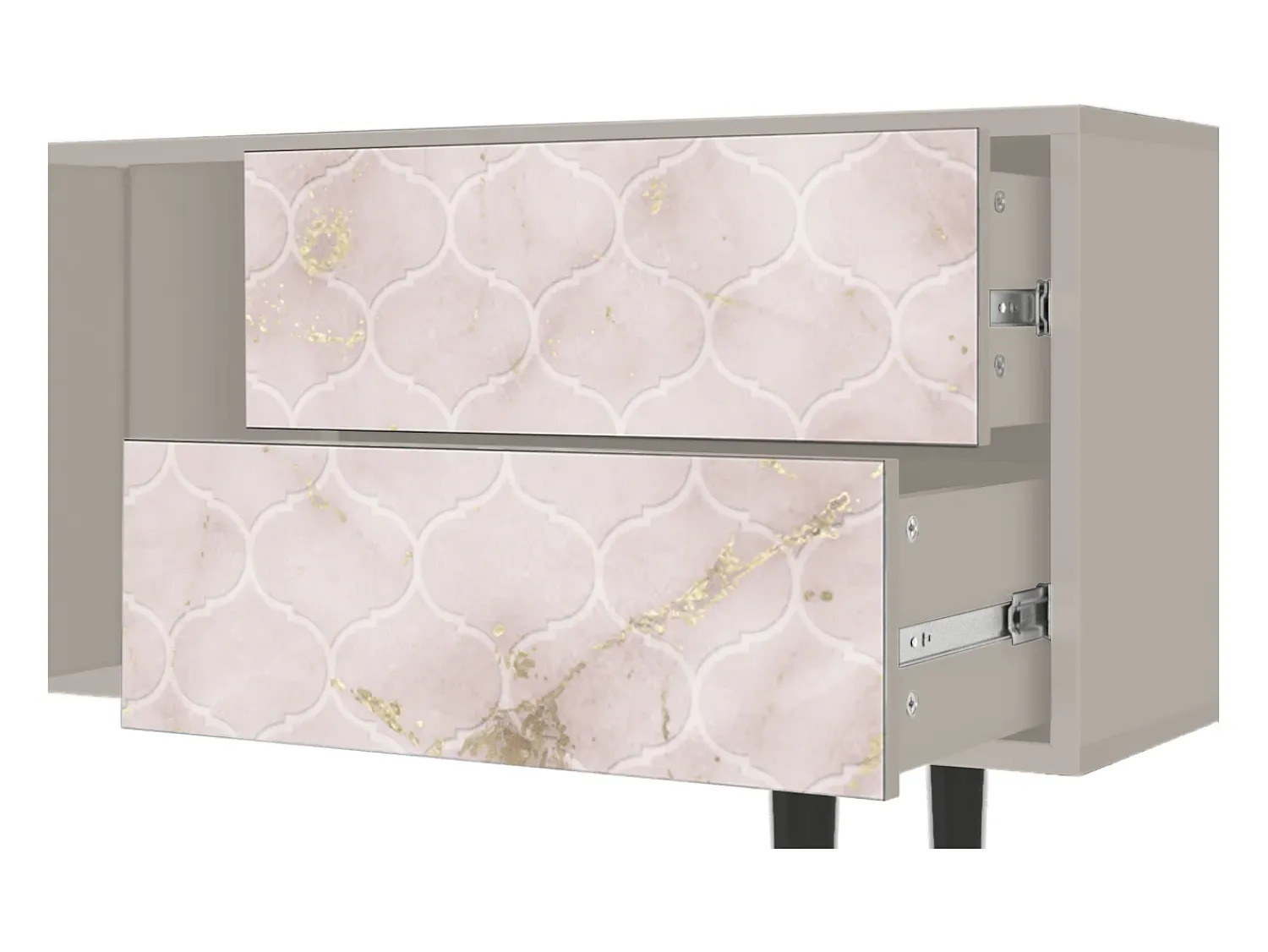 Mueble de TV - 170х69х48 cm - T1 - Dirty Roses, Areia^ Móvel De Tv