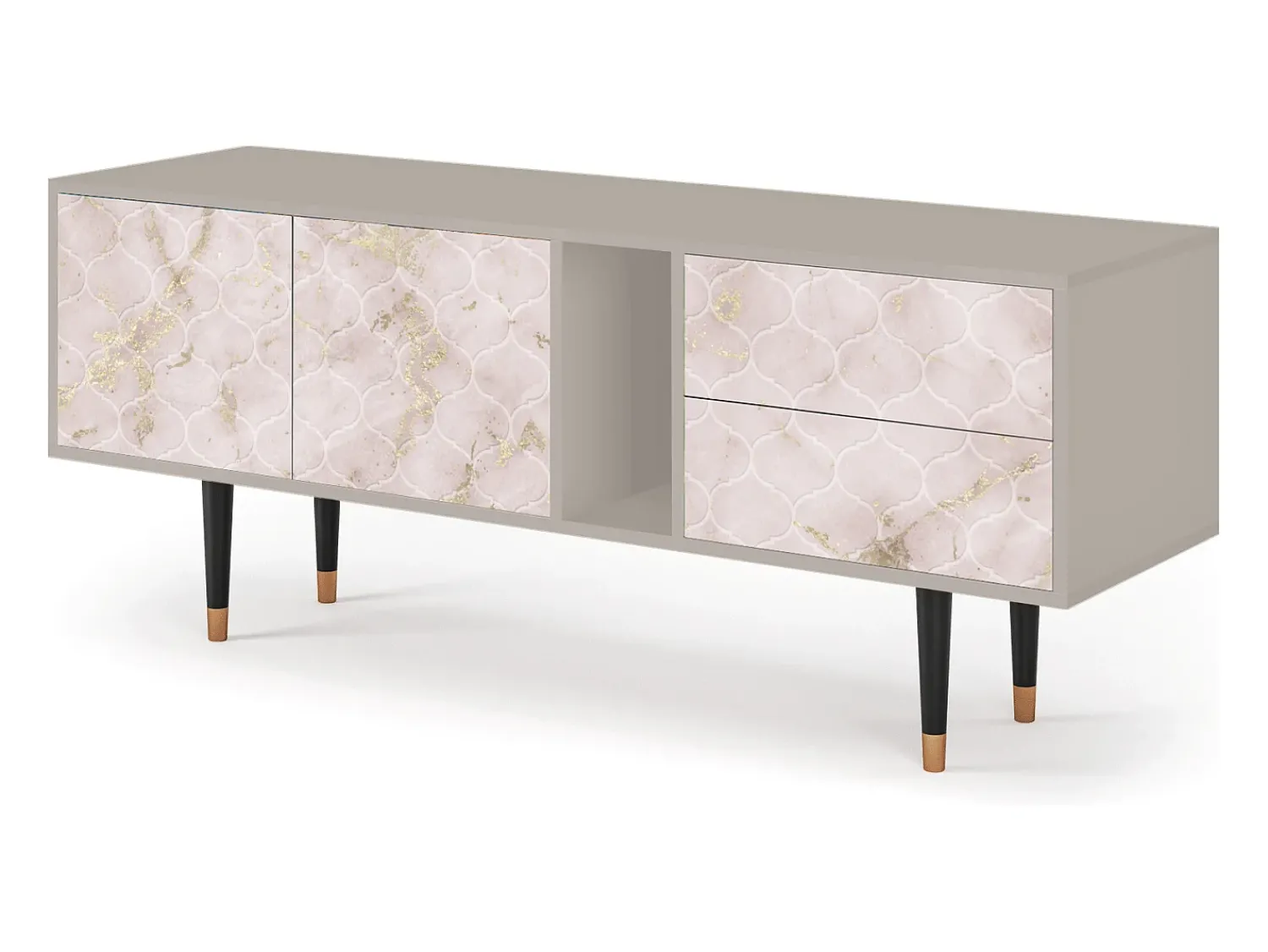 Mueble de TV - 170х69х48 cm - T1 - Dirty Roses, Areia^ Móvel De Tv