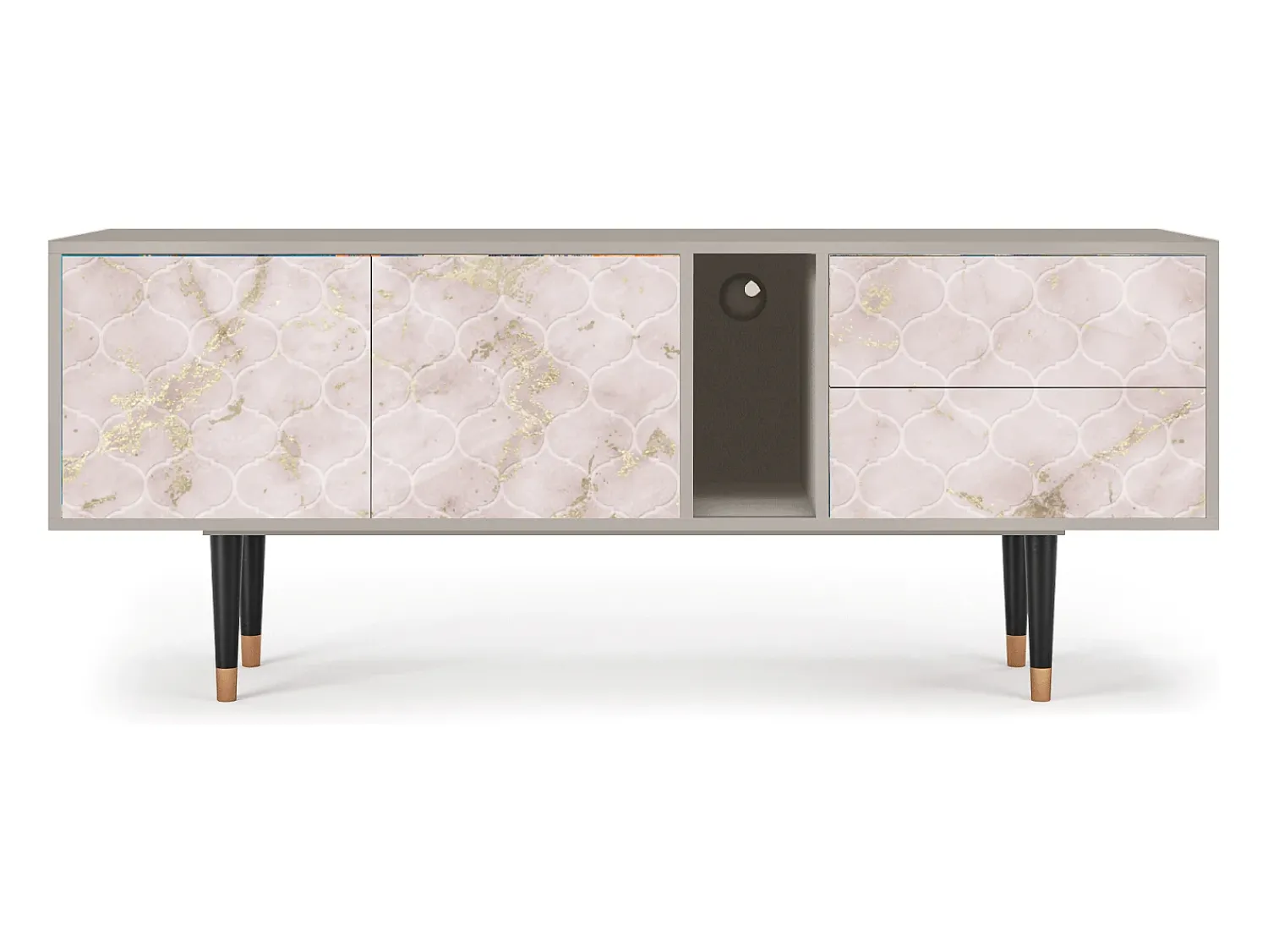 Mueble de TV - 170х69х48 cm - T1 - Dirty Roses, Areia^ Móvel De Tv