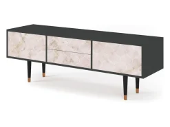 Móvel De Tv* Mueble de TV - 170х59х48 cm - T4 - Dirty Roses, Antracite Cinza antracite