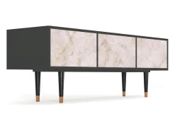 Móvel De Tv* Mueble de TV - 170х59х48 cm - T4 - Dirty Roses, Antracite Cinza antracite