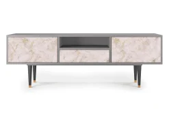 Móvel De Tv* Mueble de TV - 170х59х41 cm - T6 - Dirty Roses, Cinza Cinzento