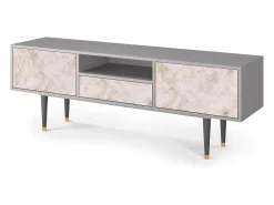 Móvel De Tv* Mueble de TV - 170х59х41 cm - T6 - Dirty Roses, Cinza Cinzento