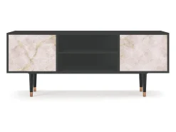 Móvel De Tv| Mueble de TV - 170х69х48 cm - T2 - Dirty Roses, Antracite Cinza antracite