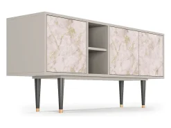 New Mueble de TV - 150х69х41 cm - T5 - Dirty Roses, Areia Bege