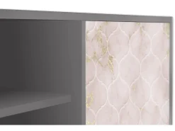 Mueble de TV - 170х69х48 cm - T2 - Dirty Roses, Cinza^ Móvel De Tv