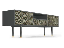 Mueble de TV - 170х59х41 cm - T6 - Egypt Triangles, Antracite^ Móvel De Tv