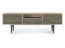 Móvel De Tv| Mueble de TV - 170х59х41 cm - T6 - Egypt Triangles, Latte Bege