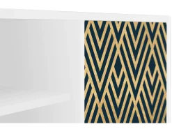Best Mueble de TV - 170х69х48 cm - T2 - Egypt Triangles, Branco Bege