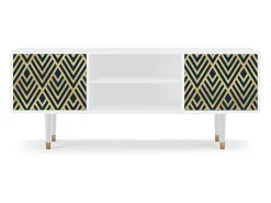 Best Mueble de TV - 170х69х48 cm - T2 - Egypt Triangles, Branco Bege