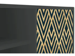 Mueble de TV - 170х69х48 cm - T2 - Egypt Triangles, Antracite^ Móvel De Tv