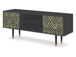 Mueble de TV - 170х69х48 cm - T2 - Egypt Triangles, Antracite^ Móvel De Tv