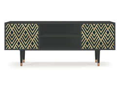 Mueble de TV - 170х69х48 cm - T2 - Egypt Triangles, Antracite^ Móvel De Tv