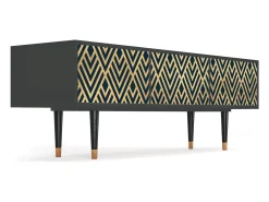 Mueble de TV - 170х59х48 cm - T4 - Egypt Triangles, Antracite^ Móvel De Tv