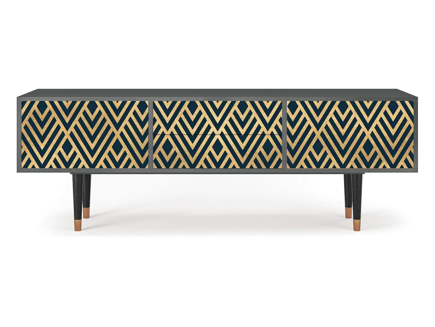 Mueble de TV - 170х59х48 cm - T4 - Egypt Triangles, Antracite^ Móvel De Tv