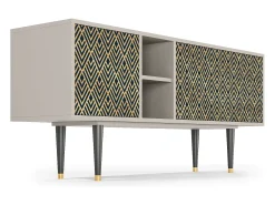Mueble de TV - 150х69х41 cm - T5 - Egypt Triangles, Areia^ Móvel De Tv